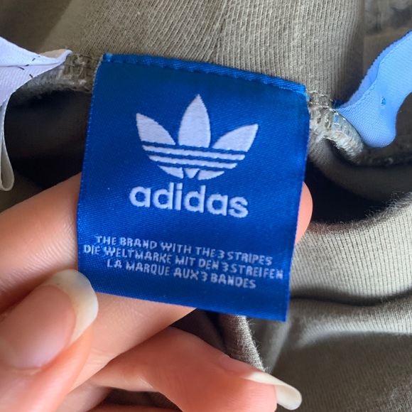 Adidas mid-rise Striped Leggings, Sage Green - Picture 4 of 7